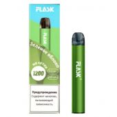 Электронные сигареты Flask - Зеленое Яблоко 1200 Тяг
