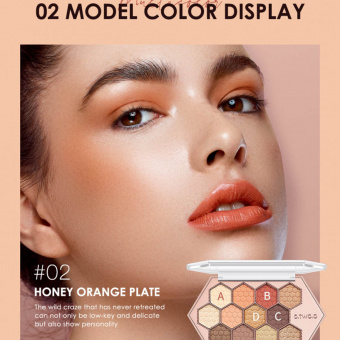 Тени для век O.TWO.O Color And Texture Of Eye Makeup 12 цветов № 2 18 g фото