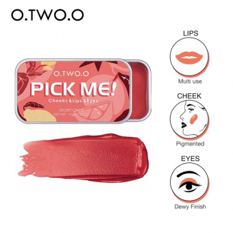 Многофункциональная палитра для макияжа O.TWO 3в1 Pick Me! 10g №07 Watermelon фото