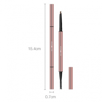 Карандаш для бровей O.TWO.O Fine Triangle Eyebrow Pencil № 4 Soft Brown 0.2 g фото