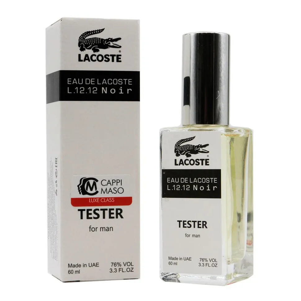 Tester LUXE Lacoste Eau de Lacoste L.12.12. Noir for men 60 ml