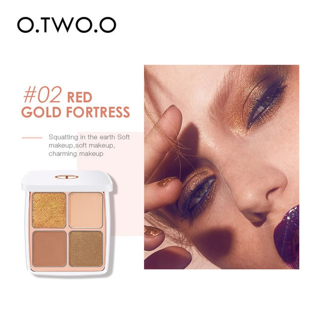 Палитра теней для век O.TWO.O 4в1 №4 Reg City 13.5 g