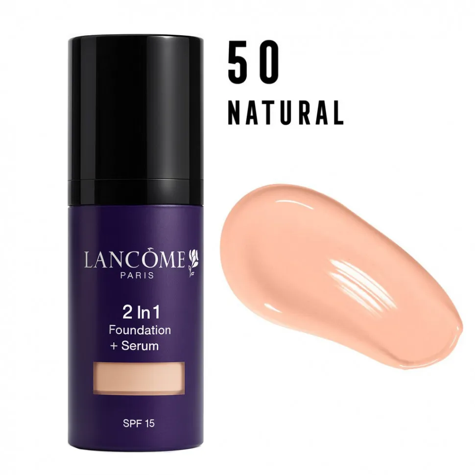 Тональный крем Lаncоме 2 in 1 Foundation + Serum SPF 15 30 ml #50 Natural