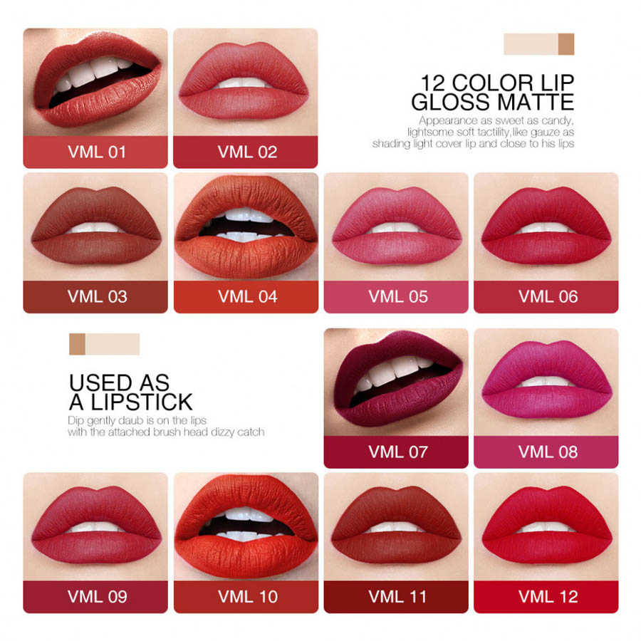 Блеск для губ O.TWO.O Liquid Matte Lip Lacquer № VML12 4 ml фото