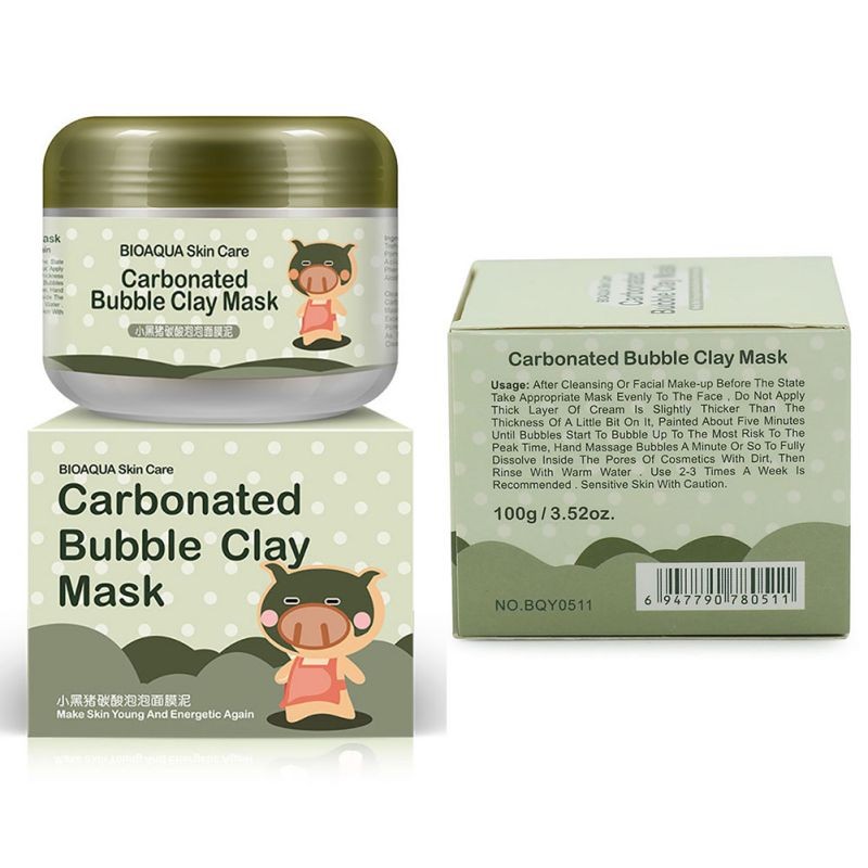 Кислородная маска Bioaqua Little Black Pig Bubble Mask Mud 100 g фото