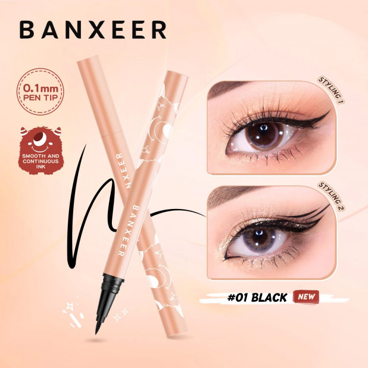 Жидкая подводка-карандаш для глаз Banxeer Monster Liquid Eyebrow Pen 1 ml Цвет №01