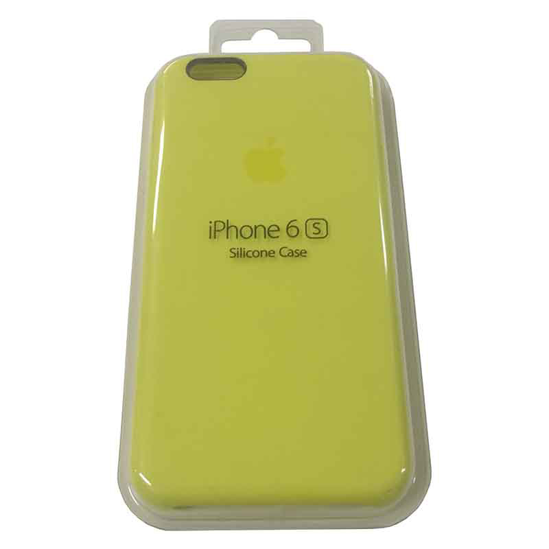Силиконовый чехол для iPhone 6/6S желтый