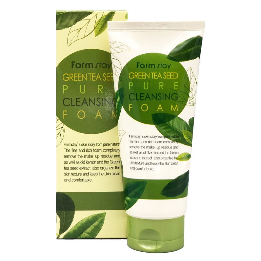 Пенка для лица FarmStay Green Tea Seed Pure Cleansing Foam с экстрактом зеленого чая 180 ml фото