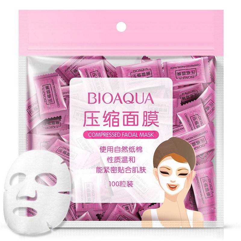 Маски для лица Bioaqua Compressed Facial Mask 100 шт.