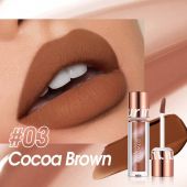 Матовая губная помада O.TWO.O New Trending Lip Gloss Marbling Water Proof Matt Finish Lip Stick № 3 Cocoa Brown