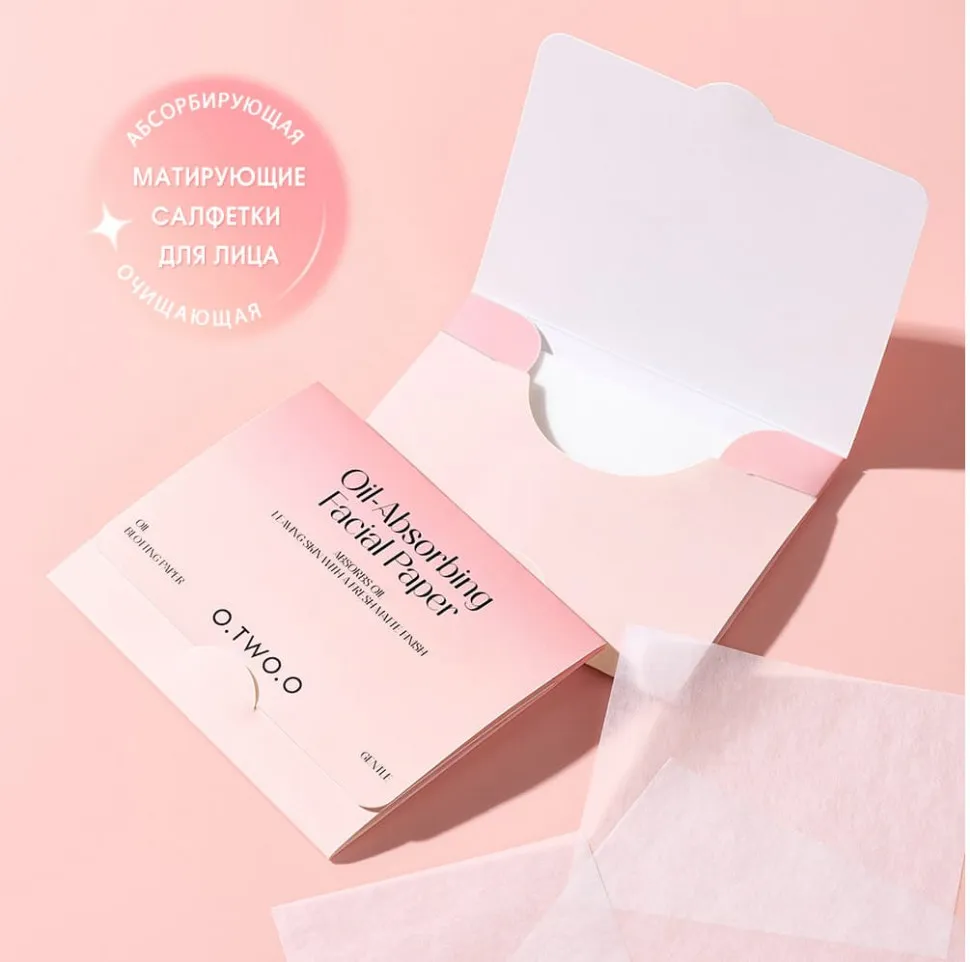 Матирующие салфетки для лица O.TWO.O 30 шт фото