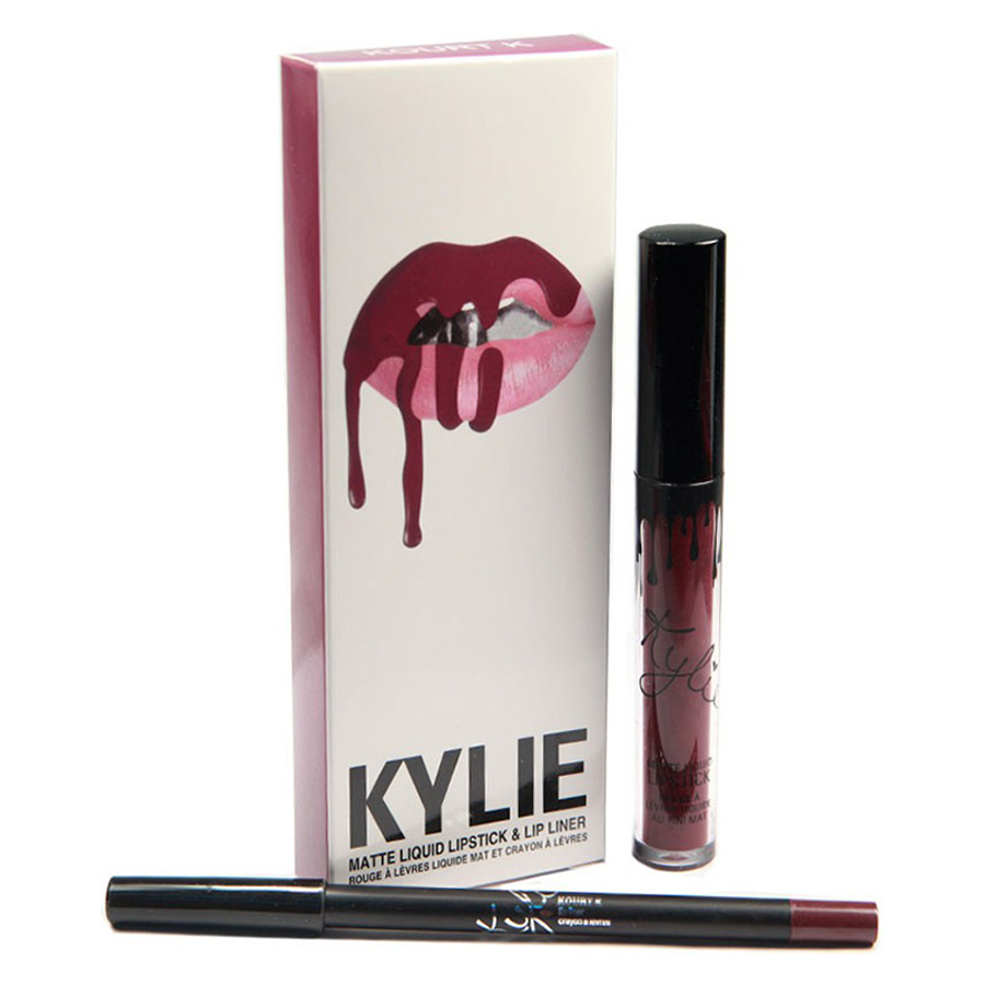Помада Kylie Holiday Edition Matte Liquid Lipstick & Lip Liner 2 in 1 Kourt K 3 ml