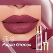 Матовая губная помада O.TWO.O New Trending Lip Gloss Marbling Water Proof Matt Finish Lip Stick № 8 Purple Grapes