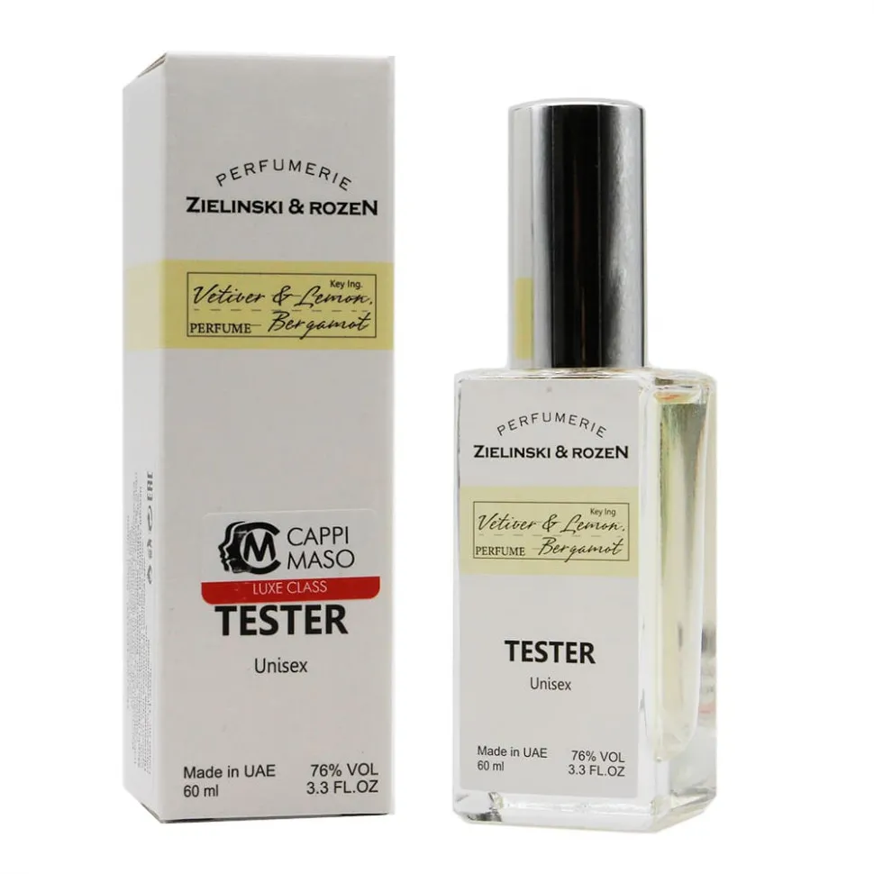 Tester LUXE Z & R Vetiver & Lemon, Bergamot unisex 60 ml
