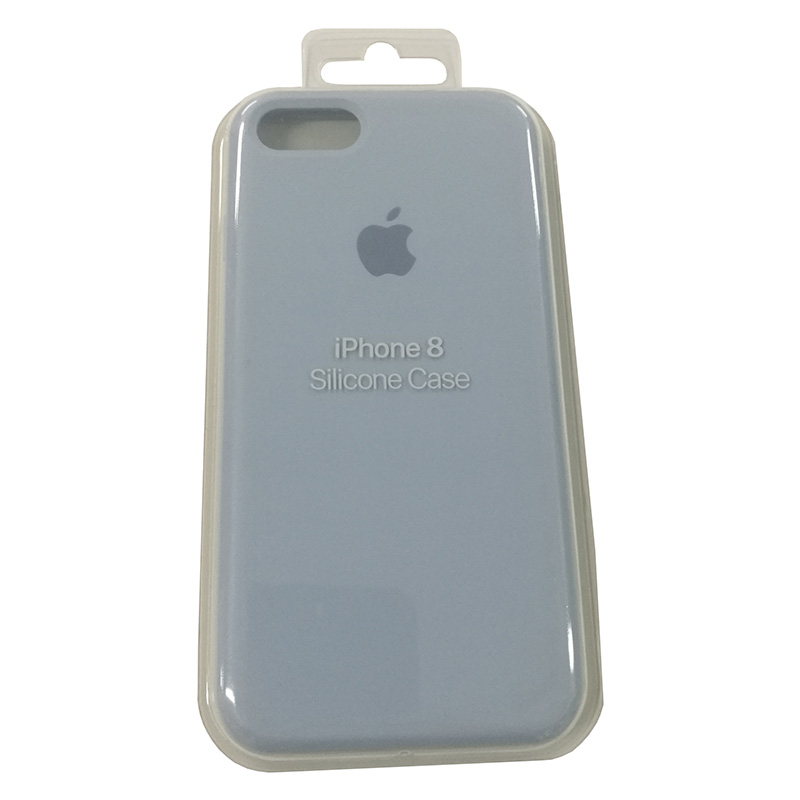 Силиконовый чехол для iPhone 7/8 светло-голубой
