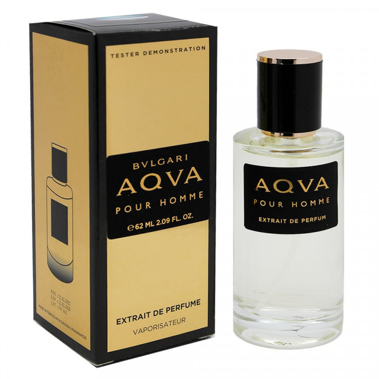 Tester Extrait de Perfume Bvlgari Aqva Pour Homme edt for men 62 ml