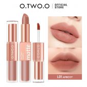 Матовая помада и блеск O.TWO.O Lip Glaze Lipstick № L01 Apricot 6.5 g