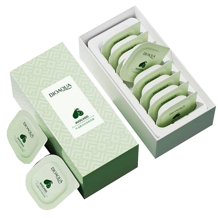 Грязевая маска BioAqua Avocado Deep Cleansing Mud Film с авокадо 7,5 х 8