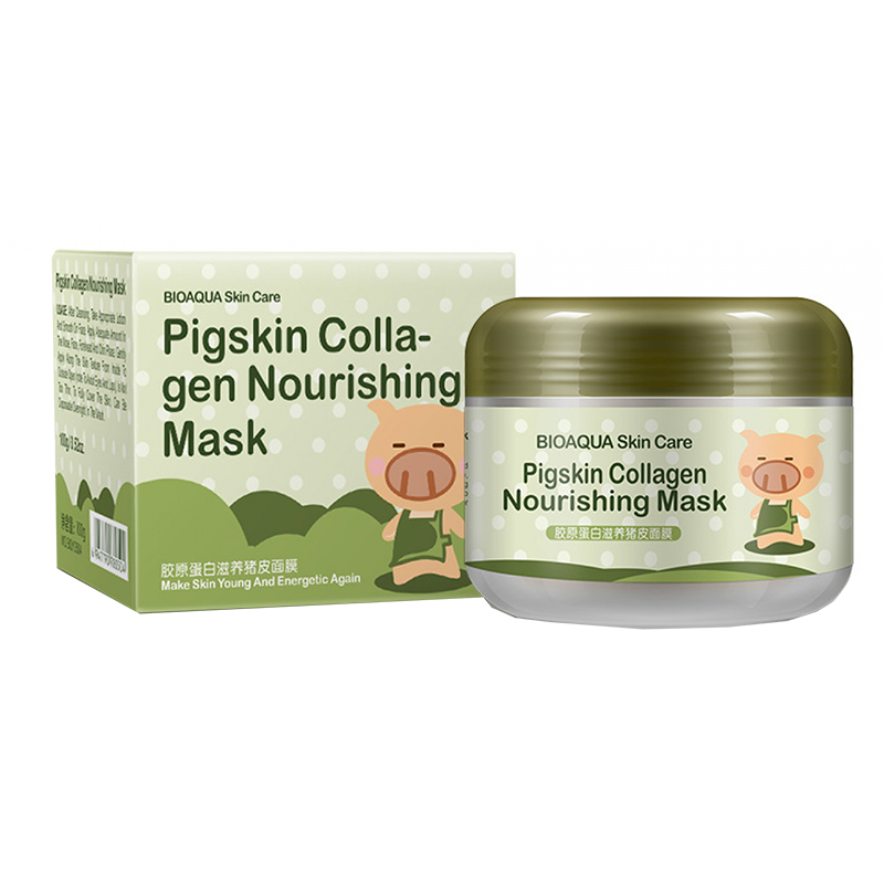Питательная коллагеновая маска Bioaqua Pigskin Collagen Nourishing Mask 100 g (без коробки)