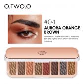 Тени для век O.TWO.O Aurora Orange Brown 8 цветов № 4 10 g