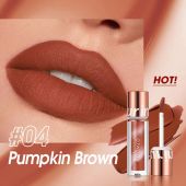 Матовая губная помада O.TWO.O New Trending Lip Gloss Marbling Water Proof Matt Finish Lip Stick № 4 Pumpkin Brown
