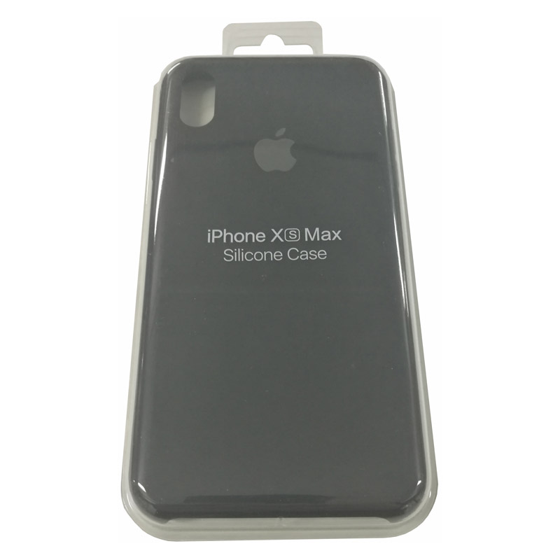 Силиконовый чехол для iPhone XS MAX черный
