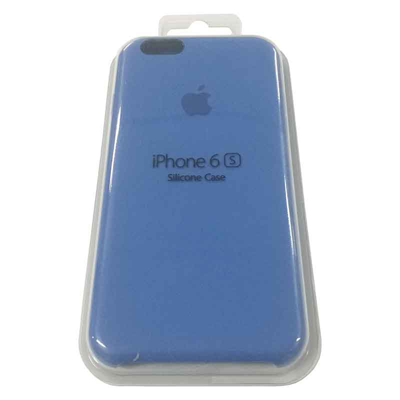 Силиконовый чехол для iPhone 6/6S васильковый