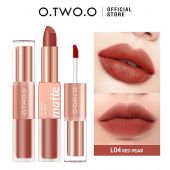 Матовая помада и блеск O.TWO.O Lip Glaze Lipstick № L04 Red Pear 6.5 g