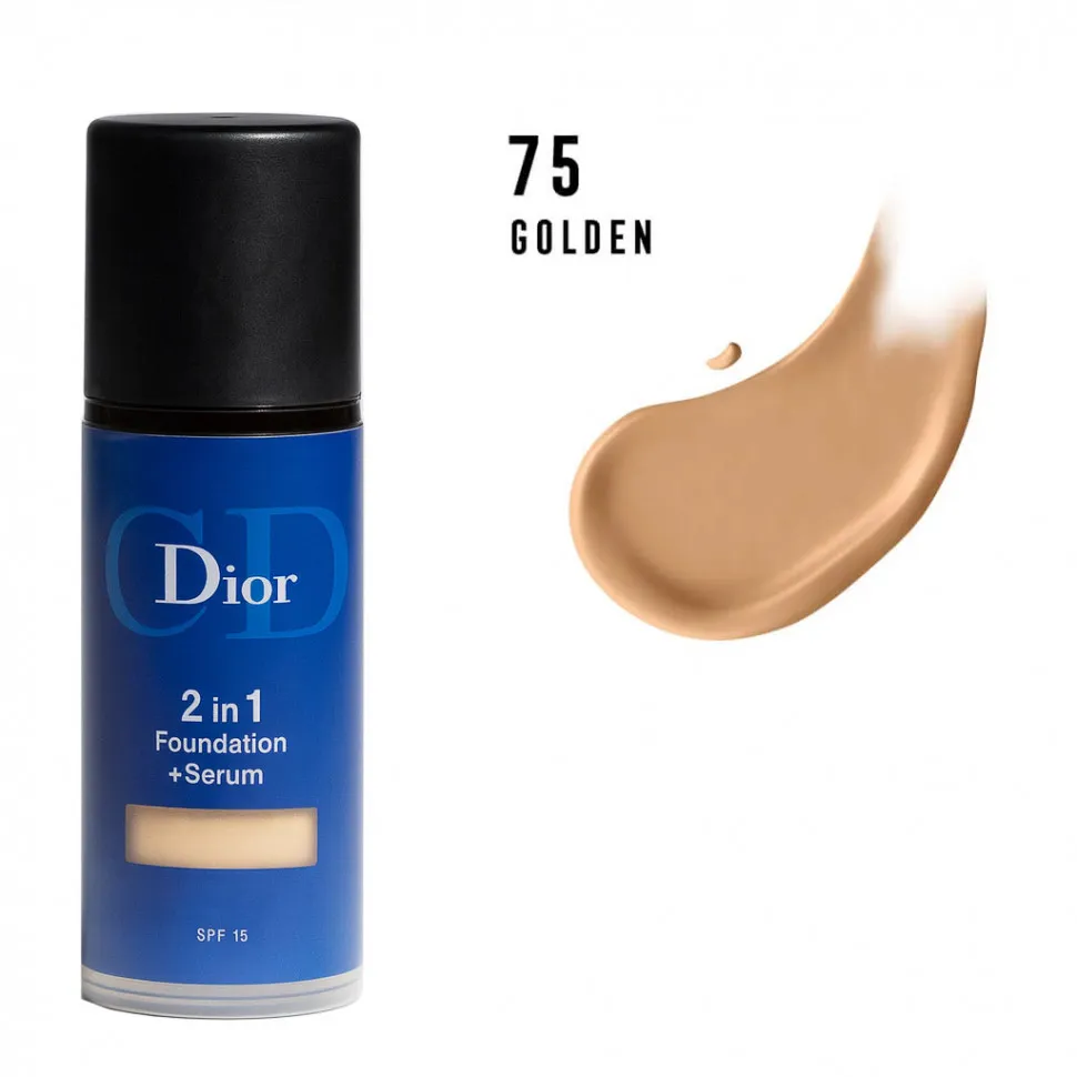 Тональный крем Dior 2in1 Foundation + Serum SPF 15 30 ml #75 Golden
