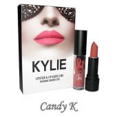 Помада Kylie Fashion Charm Lips Lipstick & Lip Gloss 2 in 1 Candy K 3 ml