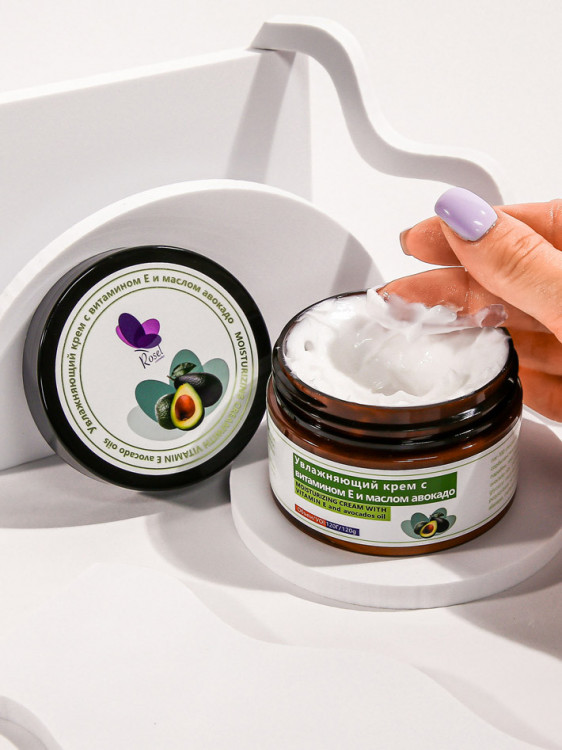 Rosel Увлажняющий крем с витамином Е и маслом авокадо 120 g фото
