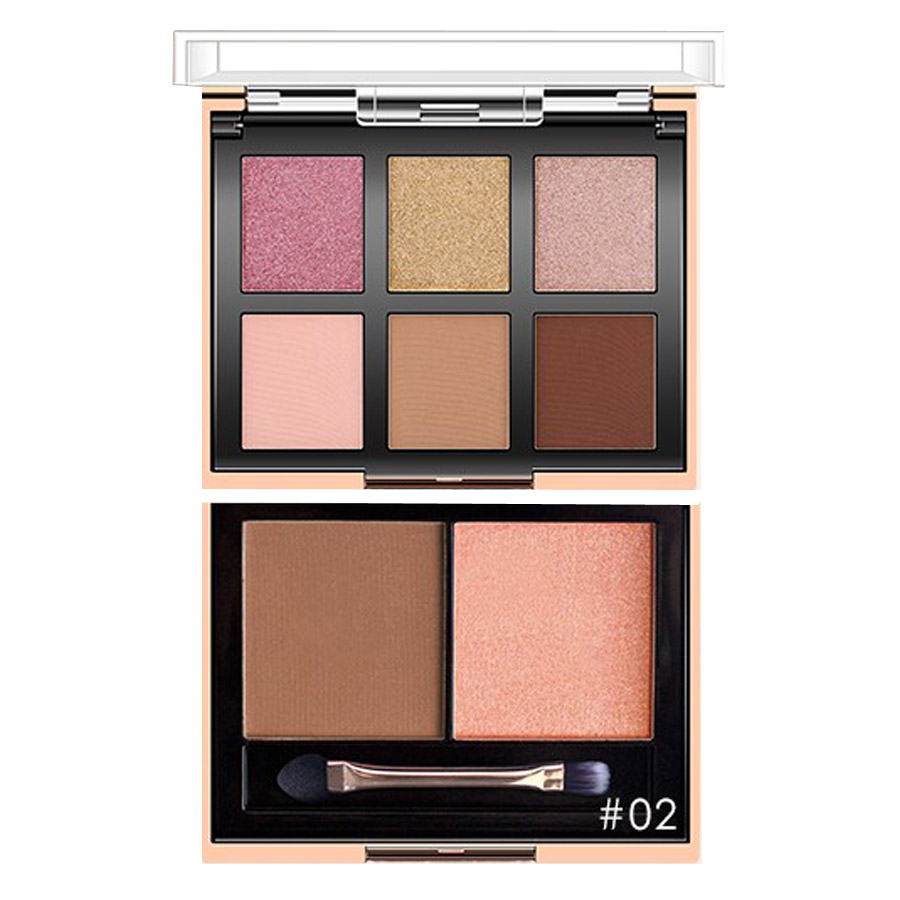Тени O.TWO.O Color Show 6 цв + румяна 2 цв № 2 25 g