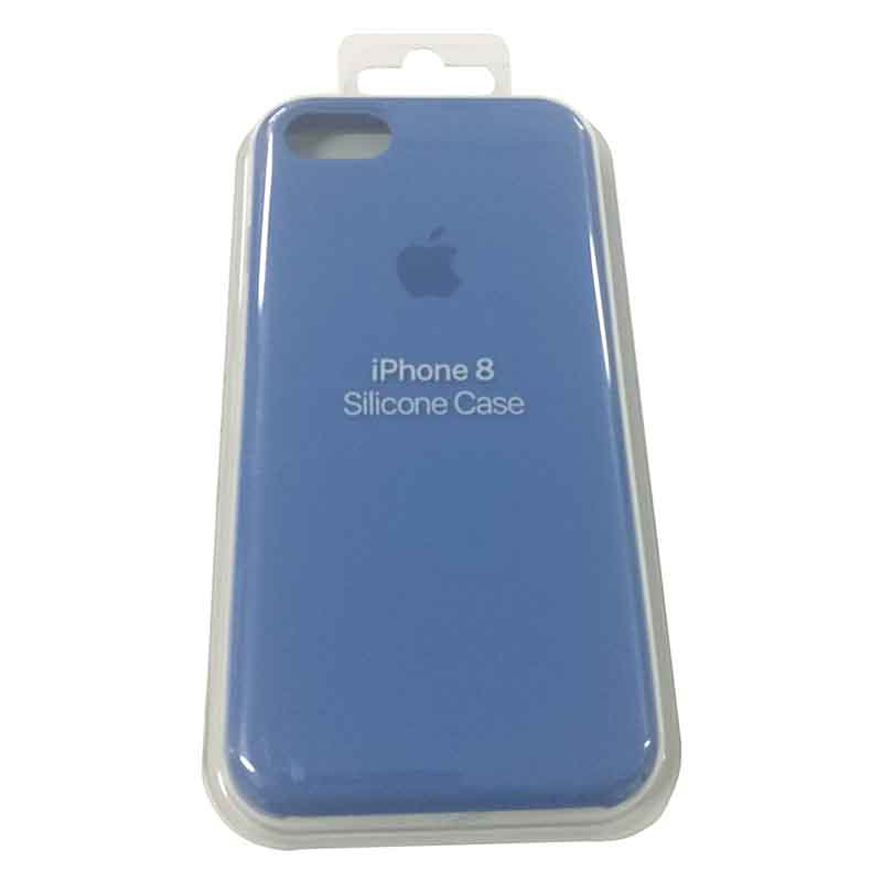 Силиконовый чехол для iPhone 7/8 васильковый