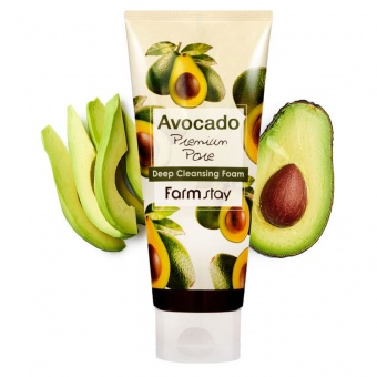 Пенка для умывания FarmStay Avocado Premium Pore Deep Cleansing Foam с экстрактом авокадо 180 ml фото