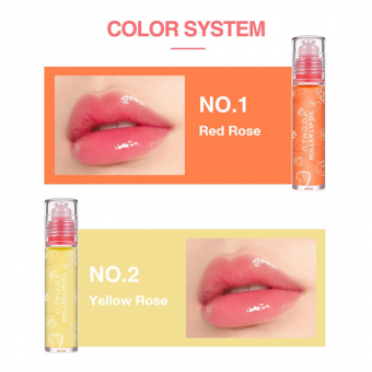 Бальзам для губ O.TWO.O Roller Lip Oil Yellow Rose №2 6,5g фото