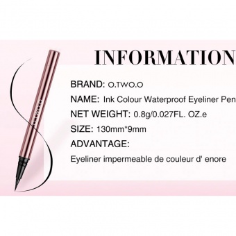 Подводка O.TWO.O Ink Color Waterproof Eyeliner Pen № 2 Brown 0.8 g фото