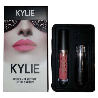 Помада Kylie Fashion Charm Lips Lipstick & Lip Gloss 2 in 1 Posie K 3 ml фото