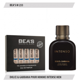 Парфюмерный набор BEAS Dolce&Gabbana Pour Homme Intenso men 5*5 ml M233 фото