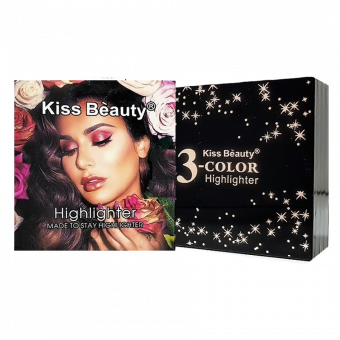 Хайлайтер Kiss Beauty Highlighter 3 Color № 3 15 g фото