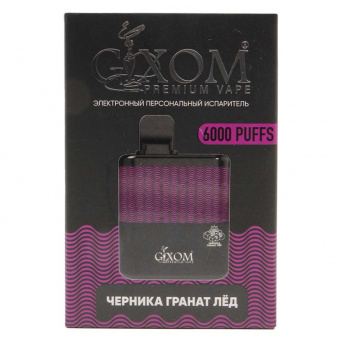 Электронные сигареты Gixom Premium — Черника Гранат Лёд 6000 тяг фото