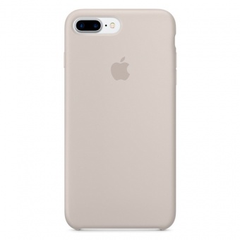 Силиконовый чехол для iPhone 7 Plus / 8 Plus бежевый (Stone) фото