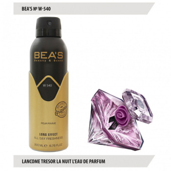 Дезодорант Beas W540 Lancome La Nuit Tresor L'eau De Parfum For Women deo 200 ml фото