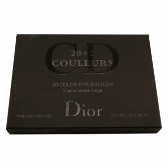Тени для век Christian Dior 20 Color Eye Shadow 2 Color Cheek Rouge тени 20 цв. + румяна 2 цв. № 3 52 g фото