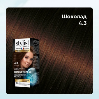 Краска - крем для волос Stylist Color Pro Тон 4.3 Шоколад 115 ml фото