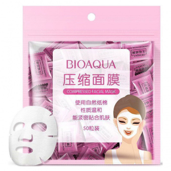 Маски - таблетки для лица Bioaqua Compressed Facial Mask 50 шт фото