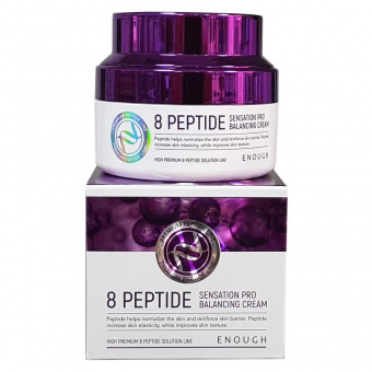 Крем для лица Enough Enough 8 Peptide Sensation Pro Balancing Cream Восстанавливающий с пептидами 50 ml фото