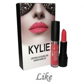 Помада Kylie Fashion Charm Lips Lipstick & Lip Gloss 2 in 1 Like 3 ml фото