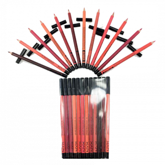 Карандаш для губ  NYX Waterproof Lip Pencil Caryon A Levres (цветные, 12 шт.) фото