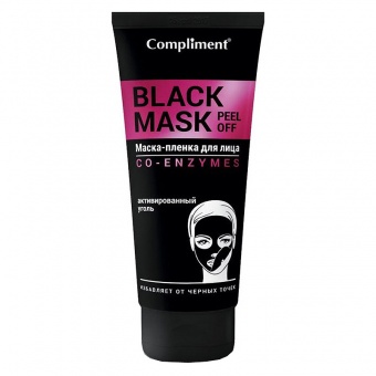 Маска-пленка для лица Compliment Black Mask Co-Enzymes Глубокое очищение 80 ml фото