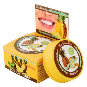 Зубной порошок Thai Siam Spa Pineapple Extract Herbal Toothpaste Ананас 25 гр фото